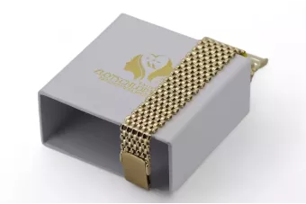 Yellow rose gold bracelet ★ russiangold.com ★ Gold 585 333 Low price