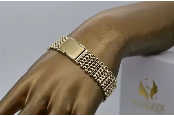 Yellow rose gold bracelet ★ russiangold.com ★ Gold 585 333 Low price
