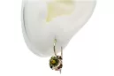 Ohrringe Vintage Stil Gelber Peridot Originales Vintage-Roségold aus 14 Karat vec035r