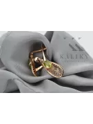 copy of Boucles d’oreilles en or rose soviétique russe 14k 585 vec033 alexandrite rubis émeraude saphir ...