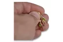copy of Boucles d’oreilles en or rose soviétique russe 14k 585 vec033 alexandrite rubis émeraude saphir ...