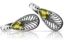 copy of Plata soviética rusa 925 Alejandrita Rubí Esmeralda Zafiro Aguamarina Zircón ... Pendientes VEC033S