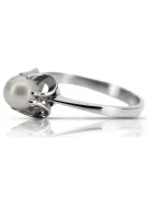 Rosa rusa rosa soviética rojo URSS 585 583 anillo de perlas de oro