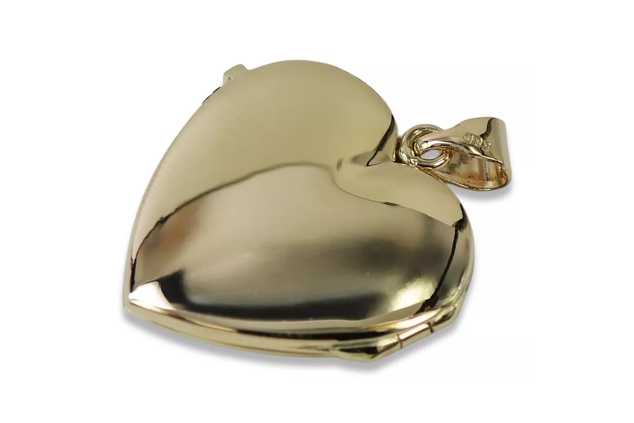 Złota zawieszka 14k 585 puzderko serce pod zdjęcie cpn063y Złota zawieszka 14k 585 puzderko serce pod zdjęcie cpn063y