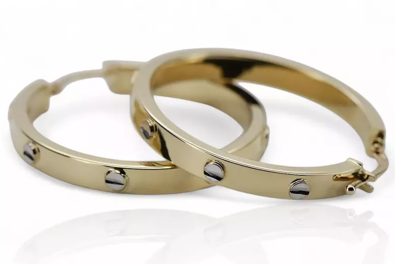 Pendientes de oro ★ https://zlotychlopak.pl/es/ ★ Muestra de oro 585 333 Precio bajo!