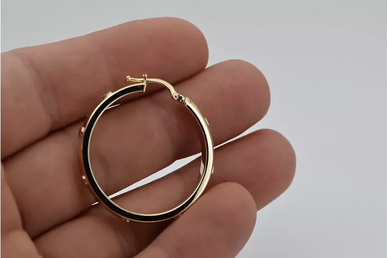Pendientes de oro ★ https://zlotychlopak.pl/es/ ★ Muestra de oro 585 333 Precio bajo!