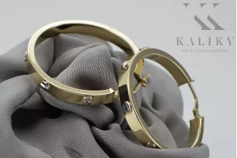 Złote kolczyki 14k ★ zlotychlopak.pl ★ Złoto próba 585 333 Tanio!