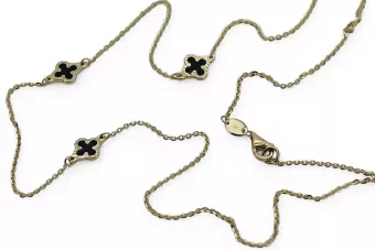 Amarillo italiano 14k oro 585 cadena de coágulo, Celebrity ccc013y