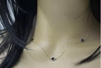 rosyjski złoty łańcuszek w kolorze różowego złota