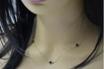 rosyjski złoty łańcuszek w kolorze różowego złota