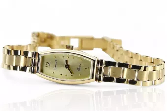 Prześliczny 14K 585 złoty damski zegarek Geneve lw119y