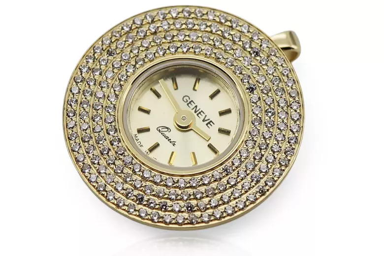 Reloj para hombres de oro Geneve ★ https://zlotychlopak.pl/es/ ★ Pureza de oro 585 333 Precio bajo!