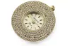 Gelbe 14k Gold Lady Uhr Anhänger Geneve lw120y