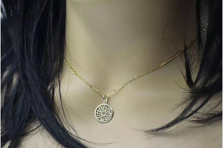Златен медальон ★ https://zlotychlopak.pl/bg/ ★ Златен образец 585 333 ниска цена