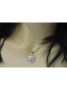 Złota zawieszka włoska 14k 585 drzewko szczęścia cpn067yw