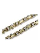 Italienisches Gelb 14 Karat 585 Gold Neue moderne Kette cc101yw