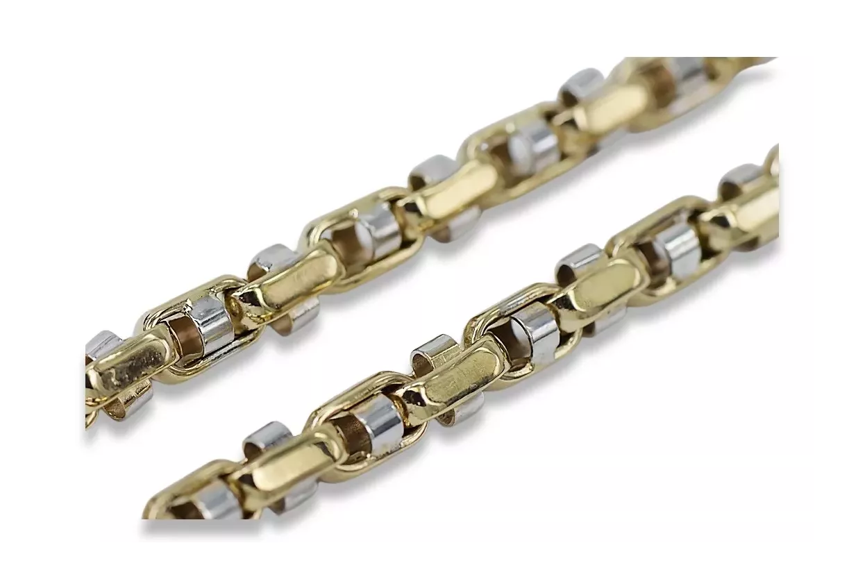 Italienisches Gelb 14 Karat 585 Gold Neue moderne Kette cc101yw Italienisches Gelb 14 Karat 585 Gold Neue moderne Kette cc101yw