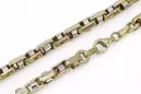 Italienisches Gelb 14 Karat 585 Gold Neue moderne Kette cc101yw