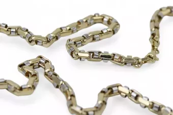 Italienisches Gelb 14 carats 585 Gold Neue moderne Kette cc101yw