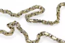 Italienisches Gelb 14 Karat 585 Gold Neue moderne Kette cc101yw