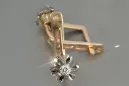 Ruso soviético rosa rosa 14k 585 oro Vintage pendientes vec197 alejandrita rubí esmeralda zafiro...