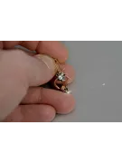 Ruso soviético rosa rosa 14k 585 oro Vintage pendientes vec197 alejandrita rubí esmeralda zafiro...