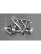 Ruso soviético rosa rosa 14k 585 oro Vintage pendientes vec197 alejandrita rubí esmeralda zafiro...