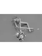 Ruso soviético rosa rosa 14k 585 oro Vintage pendientes vec197 alejandrita rubí esmeralda zafiro...