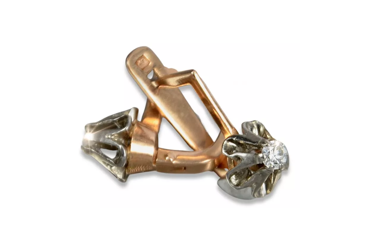 Ruso soviético rosa rosa 14k 585 oro Vintage pendientes vec197 alejandrita rubí esmeralda zafiro... Ruso soviético rosa rosa 14k 585 oro Vintage pendientes vec197 alejandrita rubí esmeralda zafiro...