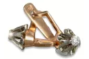 Ruso soviético rosa rosa 14k 585 oro Vintage pendientes vec197 alejandrita rubí esmeralda zafiro...