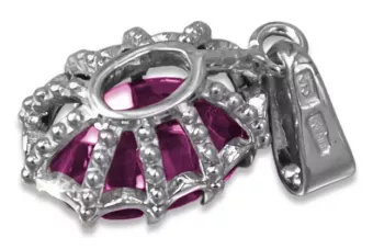 Vintage Zawieszka Ametyst 925 Srebro vpc008s