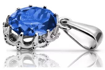 Lira sterlină de argint 925 Safir Pandantiv Stil Vintage vpc008s