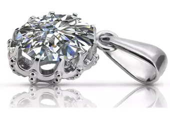 Anhänger Vintage Handwerk Zirkon Sterling Silber 925 vpc008s