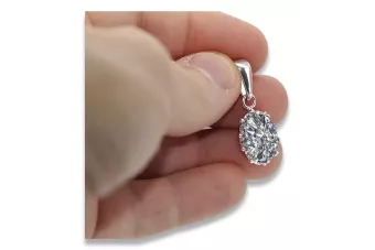 Anhänger Vintage Handwerk Zirkon Sterling Silber 925 vpc008s