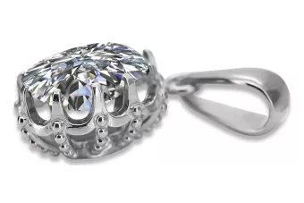 Pandantiv Vintage bijuterii Zircon Lira sterlină de argint 925 vpc008s