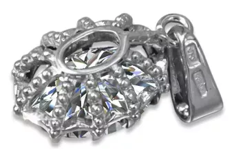 Циркон Стерлінгове срібло 925 Кулон Вінтаж стиль vpc008s