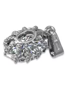 Sterling silver 925 Zircon Pendant Vintage style vpc008s