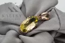 Кулон Винтаж изделия Желтый перидот Оригинальное винтажное розовое золото 14 карат vpc019r
