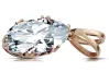 Anhänger Zirkon Originales Vintage-Roségold aus 14 Karat Vintage Schmuck vpc019r