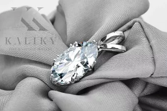 Vintage Colgante Circón Oro rosa antiguo original de 14k vpc019r