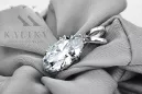Pendentif Vintage Zircon Or rose 14 carats vintage d'origine vpc019r