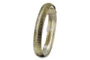 Amarillo italiano 14k oro fantasía pulsera cbt002y