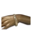 Brăţara galbenă italiană de aur de 14 carate
