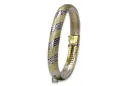 Złota bransoletka 14k 585 żółte włoskie złoto cbt003yw