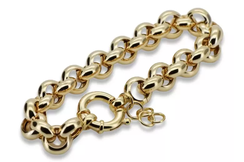 Bracelet d’ancrage en or jaune italien 14 carats cb025y Bracelet d’ancrage en or jaune italien 14 carats cb025y
