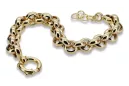 Italienisch gelb 14 Karat Gold Ankerarmband cb025y Italienisch gelb 14 Karat Gold Ankerarmband cb025y