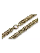 Złota bransoletka 14k 585 wzór królewski cb009y