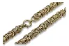Złota bransoletka 14k 585 wzór królewski cb009y