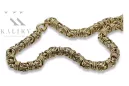 Złota bransoletka 14k 585 wzór królewski cb009y