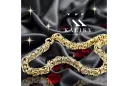 Złota bransoletka 14k 585 wzór królewski cb009y